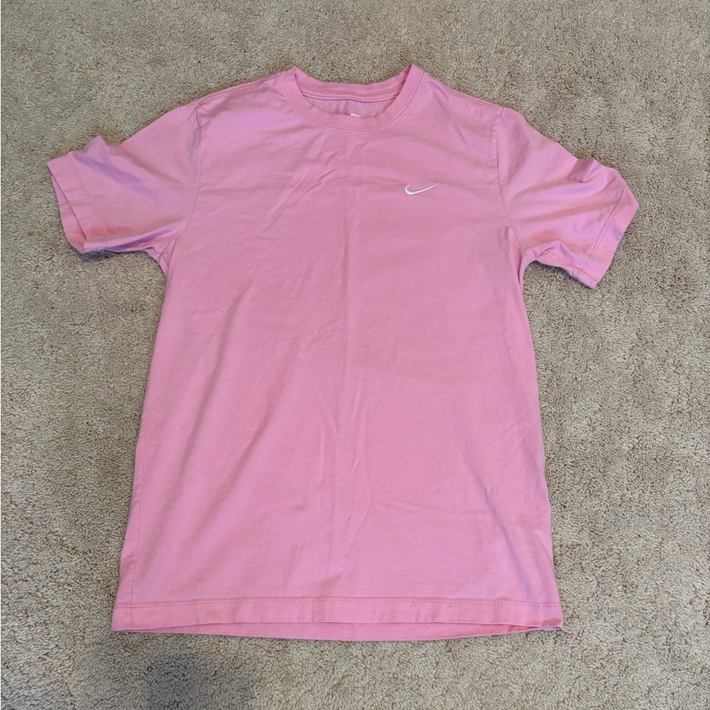 Nike Men's Short Sleeve Pink Tee